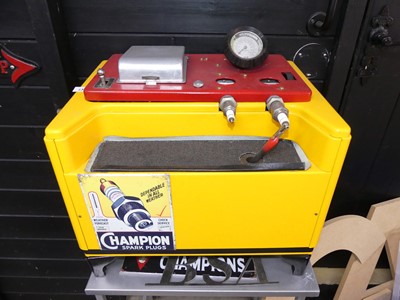 Lot 114 - A vintage spark plug testing machine,...