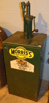 Lot 136 - A Baelz forecourt oil tank, with advertising...