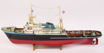 Lot 71 - A plastic and balsawood kit built model of a...