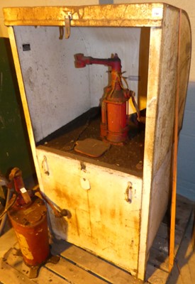 Lot 140 - A Shell-Mex forecourt oil dispenser, h.143cm