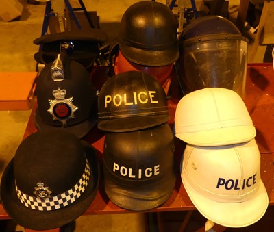 Lot 155 - Assorted police officer's hats, to include...