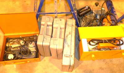 Lot 168 - A collection of boxed and loose power tools,...