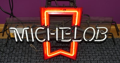 Lot 180 - A Michelob neon illuminated advertising sign,...