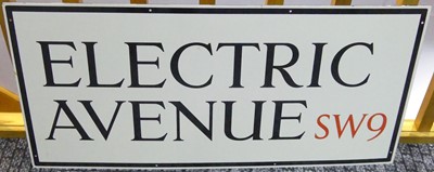 Lot 181 - An enamel street sign for Electric Avenue, 40...