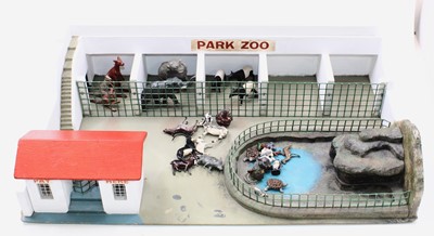 Lot 2185 - Binbak 1950s wooden and metal Zoo display...