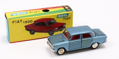 Lot 1584 - EDIL Toys No.6 Fiat 1500 in blue body with red...