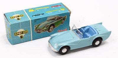 Lot 1592 - Spot-On No.215 Daimler SP250 in light blue...