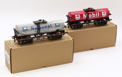 Lot 208 - Pair of Darstaed bogie tankers, Mobil, red &...
