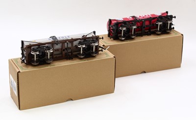 Lot 208 - Pair of Darstaed bogie tankers, Mobil, red &...
