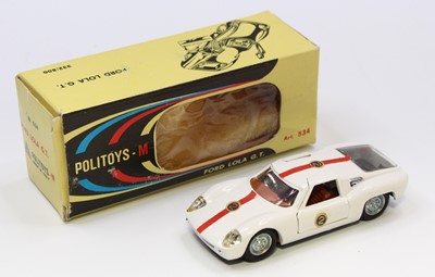 Lot 1568 - Politoys No.534 Ford Lola G.T in white body...