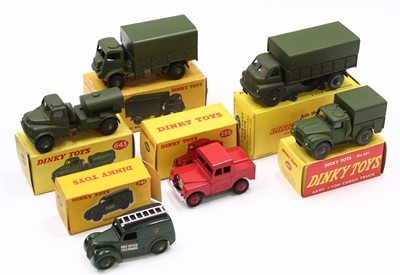 Lot 1303 - Dinky Toys group of 6 boxed military diecast...