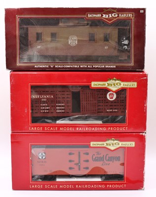 Lot 237 - Three Bachmann Big Haulers G-45 gauge freight...