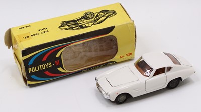 Lot 1567 - Politoys No.528 Fiat 1500 GT Ghia in white...