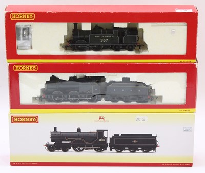 Lot 310 - Three Hornby locos: R2503 0-4-4 class M7 tank...