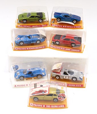 Lot 1616 - Politoys group of 7 cased diecast models to...