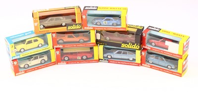 Lot 1619 - Solido group of 10 boxed diecast models to...