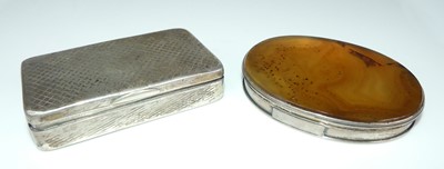 Lot 2160 - A 19th century Russian silver snuff box,...