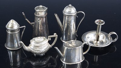 Lot 326 - A late Victorian silver novelty pepperette, in...