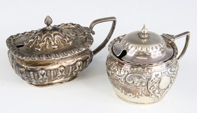 Lot 316 - A late Victorian silver mustard, of squat...