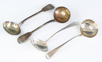 Lot 317 - A pair of early Victorian silver sauce ladles...