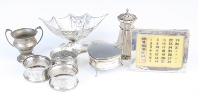 Lot 309 - An Edwardian silver bon bon dish of pierced...