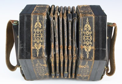 Lot 697 - A 19th century concertina, of typical...