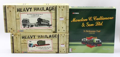 Lot 860 - A Corgi Heavy Haulage 1/50 scale group of two...