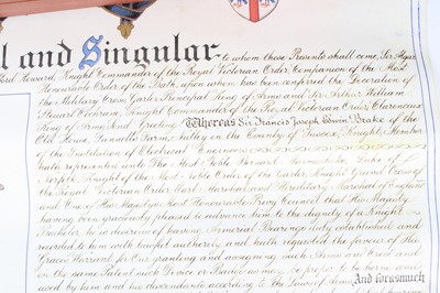 Lot 117 - A George VI Grant of Arms, on a vellum scroll...