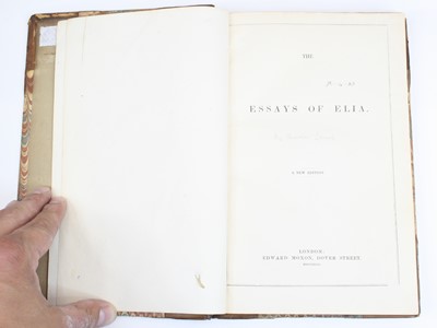 Lot 82 - Lamb, Charles: The Essays Of Elia, A New...