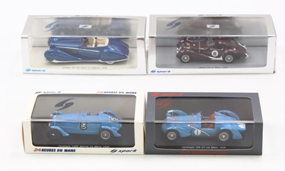 Lot 2135 - Spark Models 1/43 scale group of four plastic...