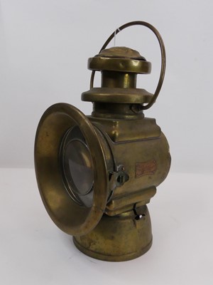 Lot 11 - A Lucas 'King of the Road' brass lantern, no....