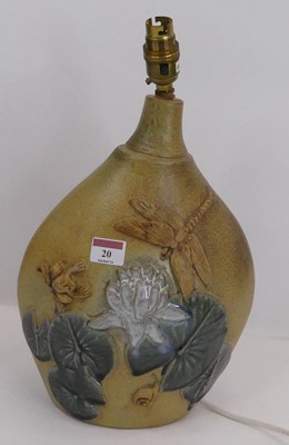 Lot 20 - A Bernard Rooke studio pottery table lamp,...