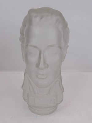 Lot 30 - An Elvis Presley frosted glass bust lightshade,...