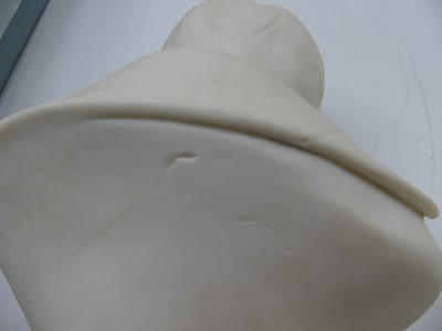 Lot 32 - A parian head and shoulders bust of Napoleon...