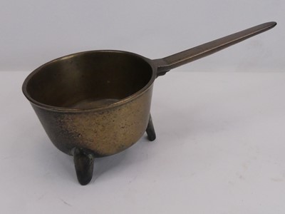 Lot 33 - An 18th century bronze skillet