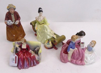 Lot 61 - A Royal Doulton porcelain figure 'At Ease',...