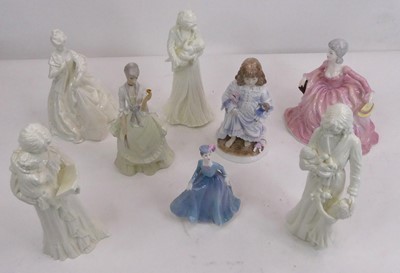 Lot 62 - A Royal Worcester porcelain figure 'Lullaby',...