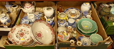 Lot 72 - A collection of ceramics, to include an 18th...