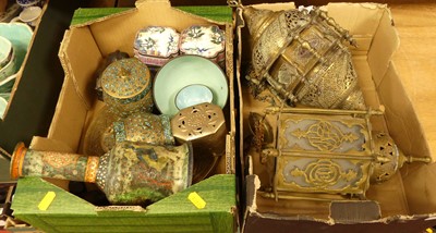 Lot 73 - Miscellaneous items to include Chinese enamel...