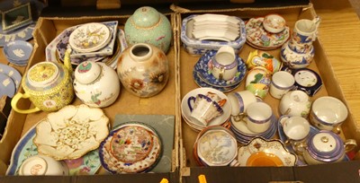 Lot 78 - Two boxes of mixed ceramics to include a...