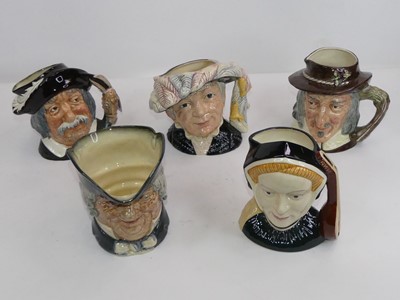 Lot 113 - A collection of five Royal Doulton character...