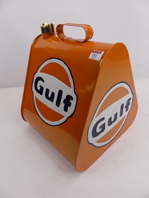 Lot 152 - A reproduction Gulf fuel can, height 35cm