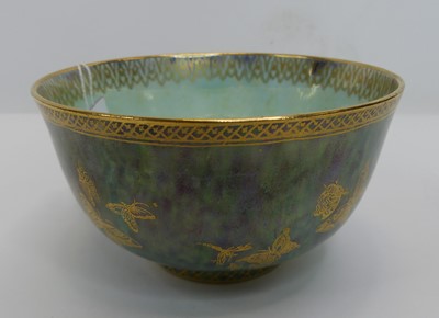 Lot 219 - A Wedgwood mottled green lustre ware bowl, dia....