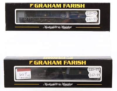 Lot 449 - Two Graham Farish Merchant Navy Class...