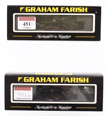 Lot 451 - Two N gauge Graham Farish GWR locomotives in...