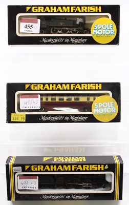 Lot 455 - Three N gauge Graham Farish locos in BR livery....