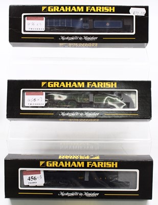 Lot 456 - Three N gauge Graham Farish LNER locomotives:...