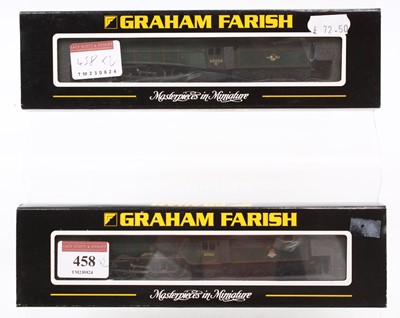 Lot 458 - Two N gauge Graham Farish locos in BR green...