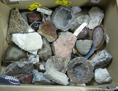 Lot 194 - A collection of rock and mineral specimens