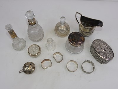 Lot 282 - A collection of miscellaneous silver and...